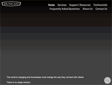 Tablet Screenshot of duncanbiz.duncanmultimedia.com